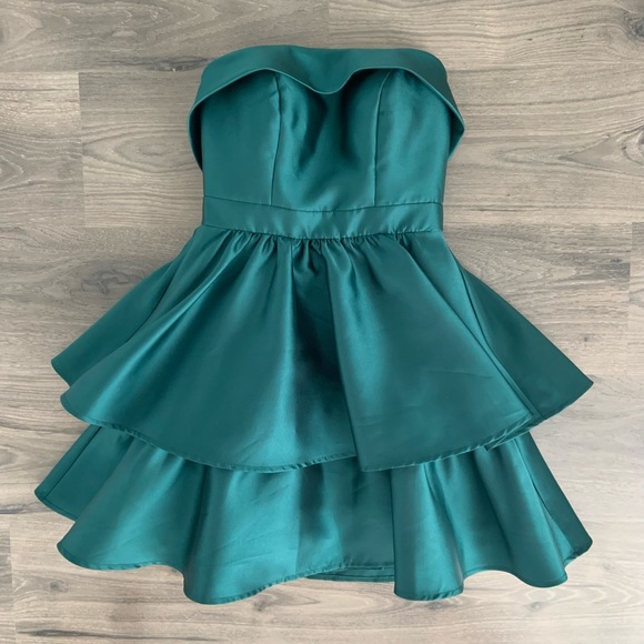 Dresses Emerald Green Mini Dress Poshmark
